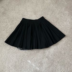 Alice + Olivia Black Pleated Skirt